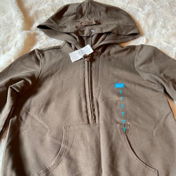 2/$55 Children's Place Brown Hoodie Dress Girls Size 7 NWT - Picture 2 of 11